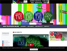 Tablet Screenshot of masfiestatv.com